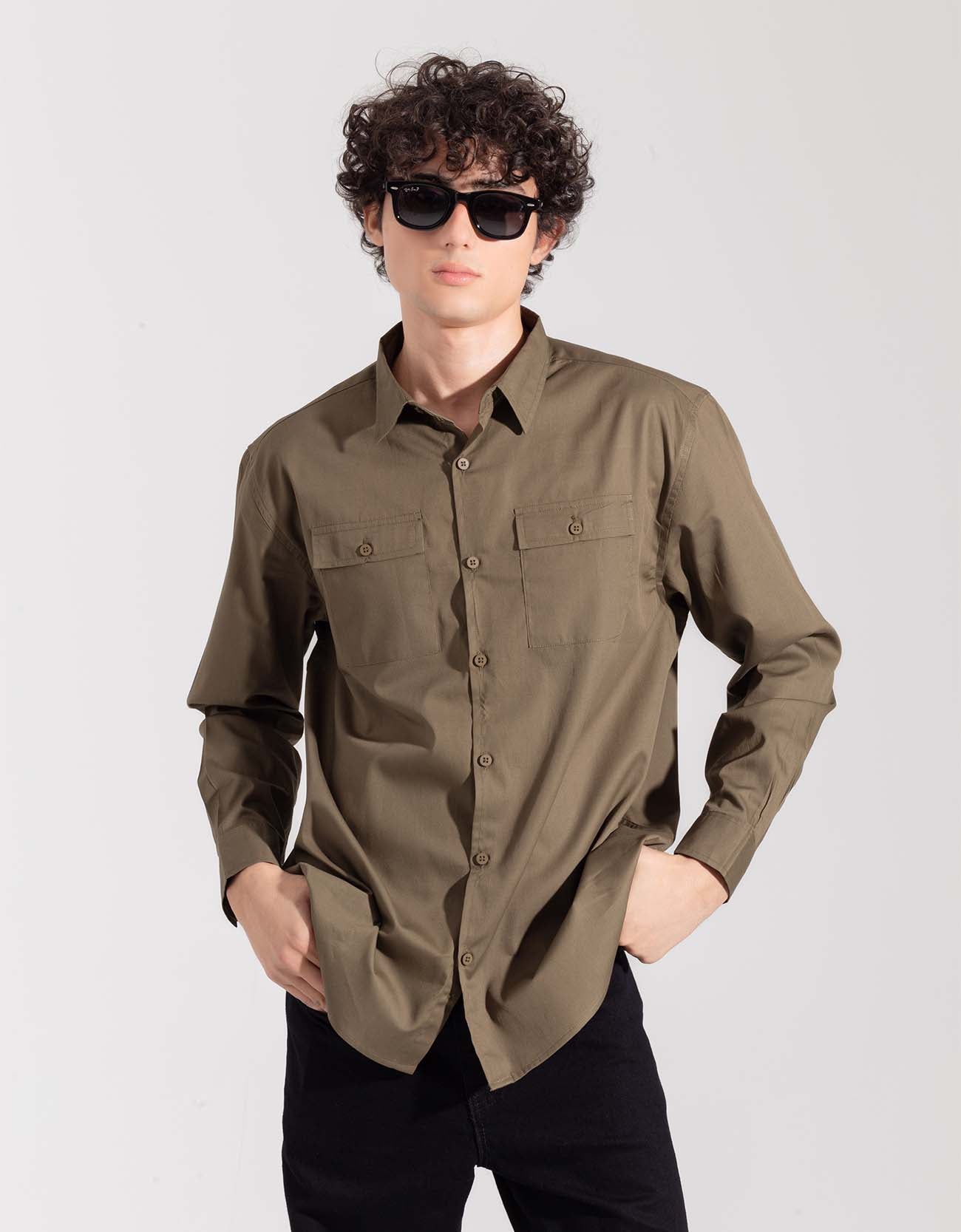 MEN'S FULL SLEEVES FLAP POCKET SHIRT