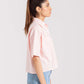 CROPPED PATCH POCKET SHIRT