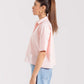 CROPPED PATCH POCKET SHIRT