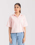 CROPPED PATCH POCKET SHIRT