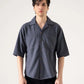CAMP COLLAR WAFFLE HALF SLEEVES SHIRT