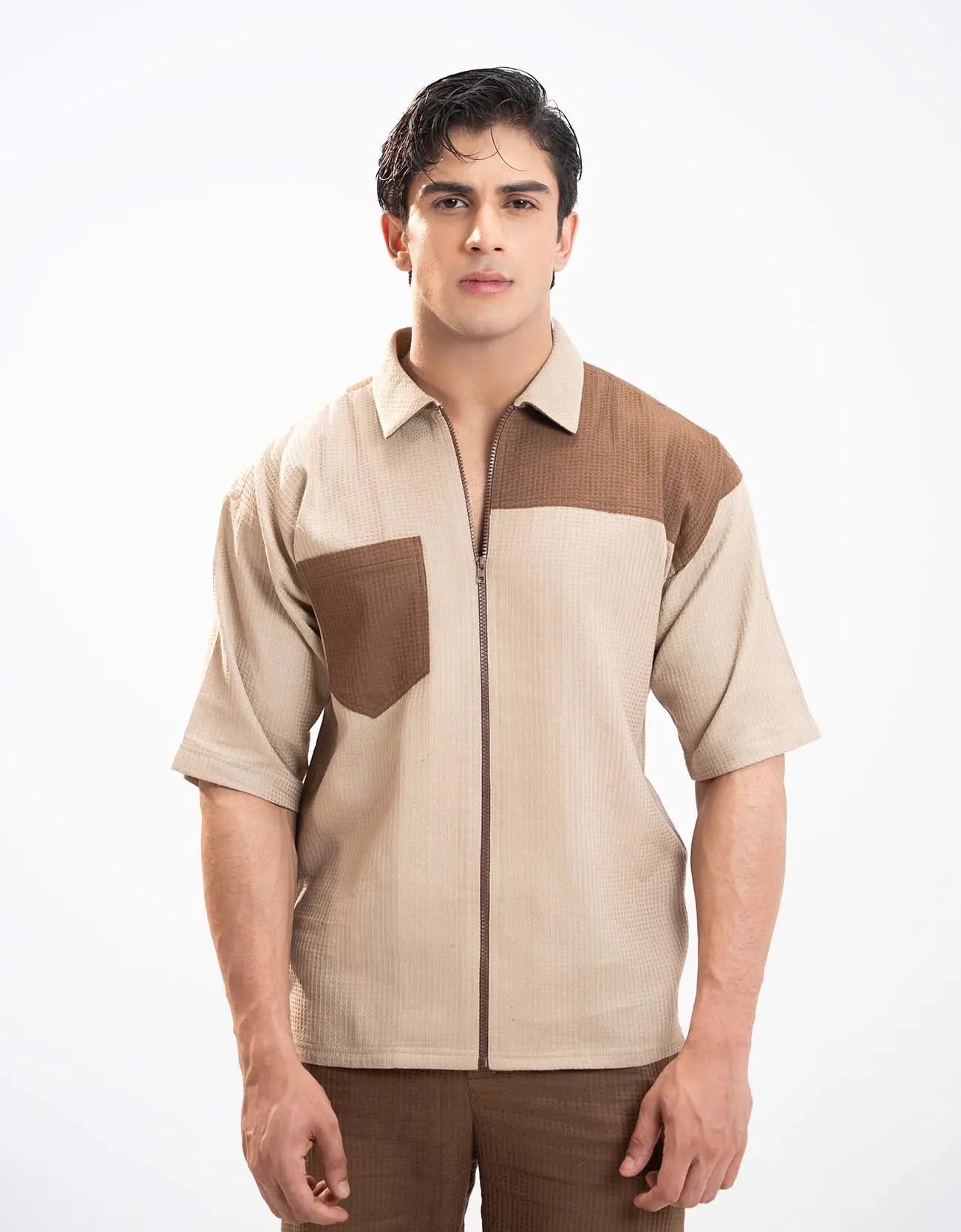 DROP SHOULDER CHEST POCKET TEE