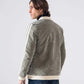 CONTRAST CORDUROY BOMBER JACKET