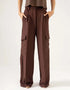 TEXTURED CARGO WIDELEG PANTS
