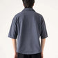 CAMP COLLAR WAFFLE HALF SLEEVES SHIRT