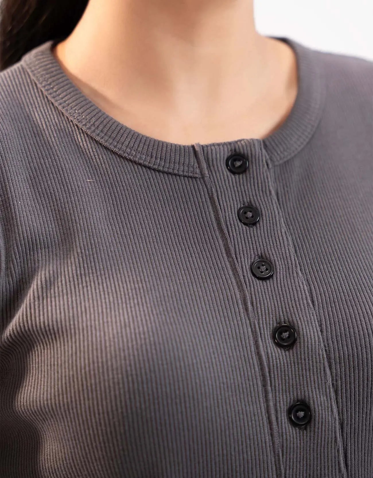 RIBBED BUTTON UP TANK TOP