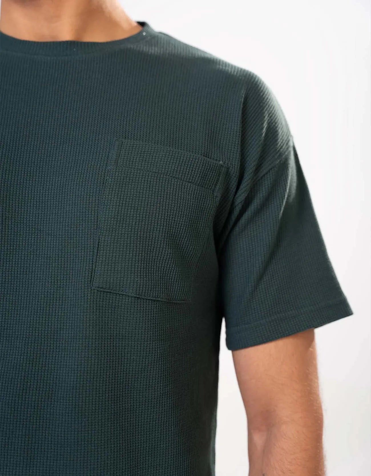 DROP SHOULDER CHEST POCKET TEE