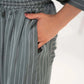 STRIPED WIDE LONG TROUSER