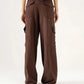 TEXTURED CARGO WIDELEG PANTS