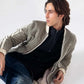 CONTRAST CORDUROY BOMBER JACKET