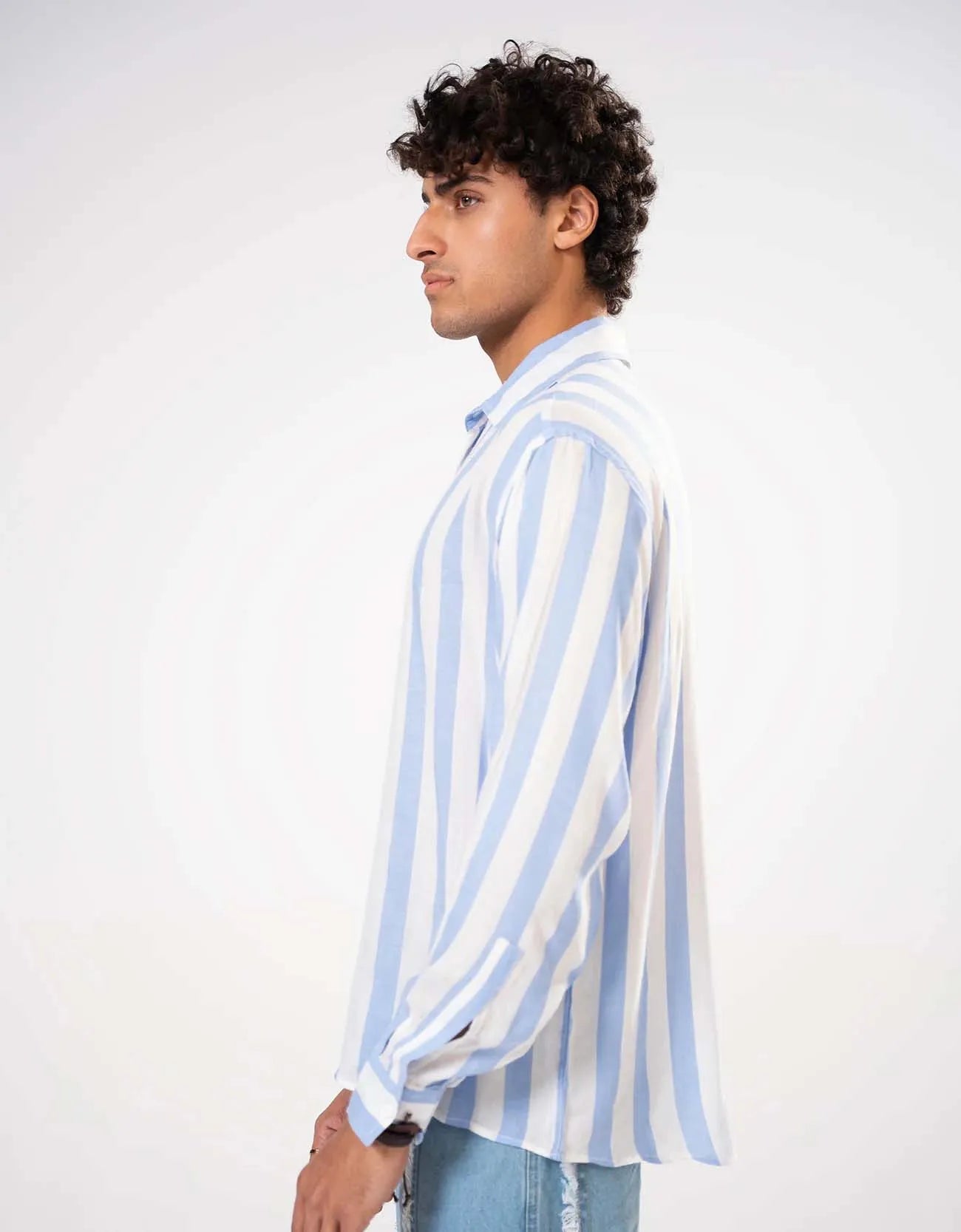 RELAXED FIT STRIPE SHIRT