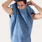 FADED DENIM TANK TOP