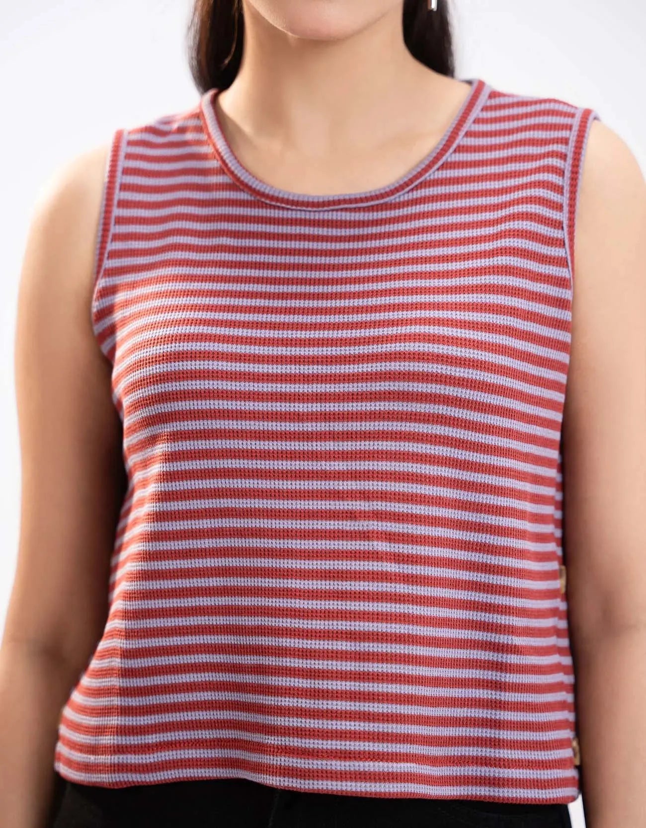 STRIPED CROPPED TANK TOP