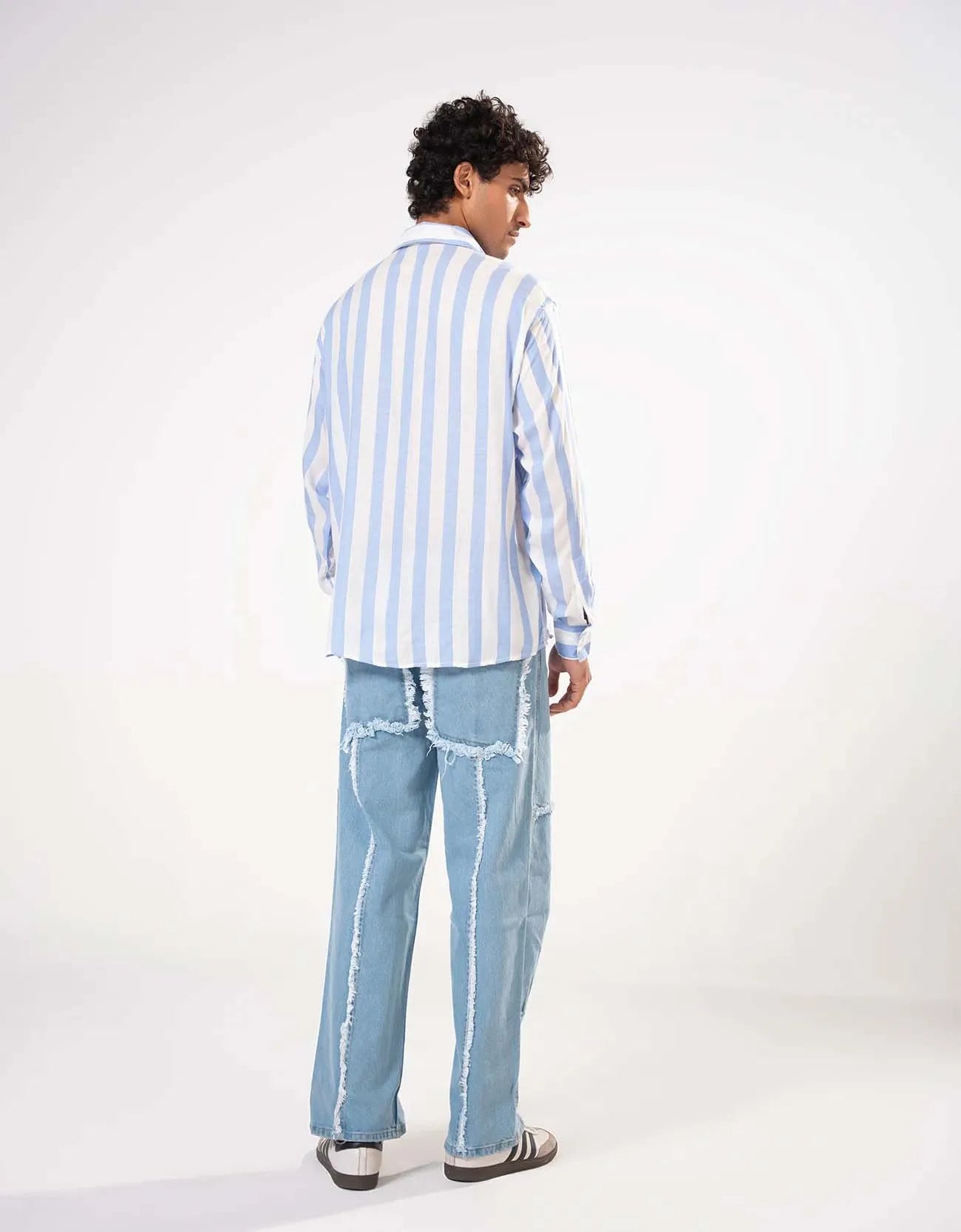 RELAXED FIT STRIPE SHIRT