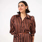 STRIPED BUTTON DOWN DRESS