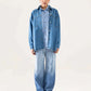 DENIM BUTTON DOWN SHACKET