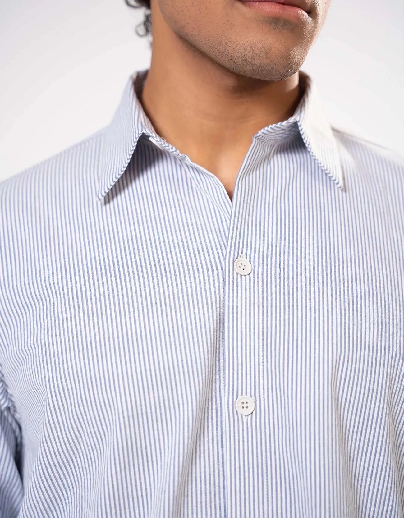 STRIPED SEM-FORMAL SHIRT