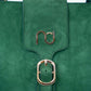 SUEDE STATEMENT HANDBAG