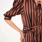 STRIPED BUTTON DOWN DRESS