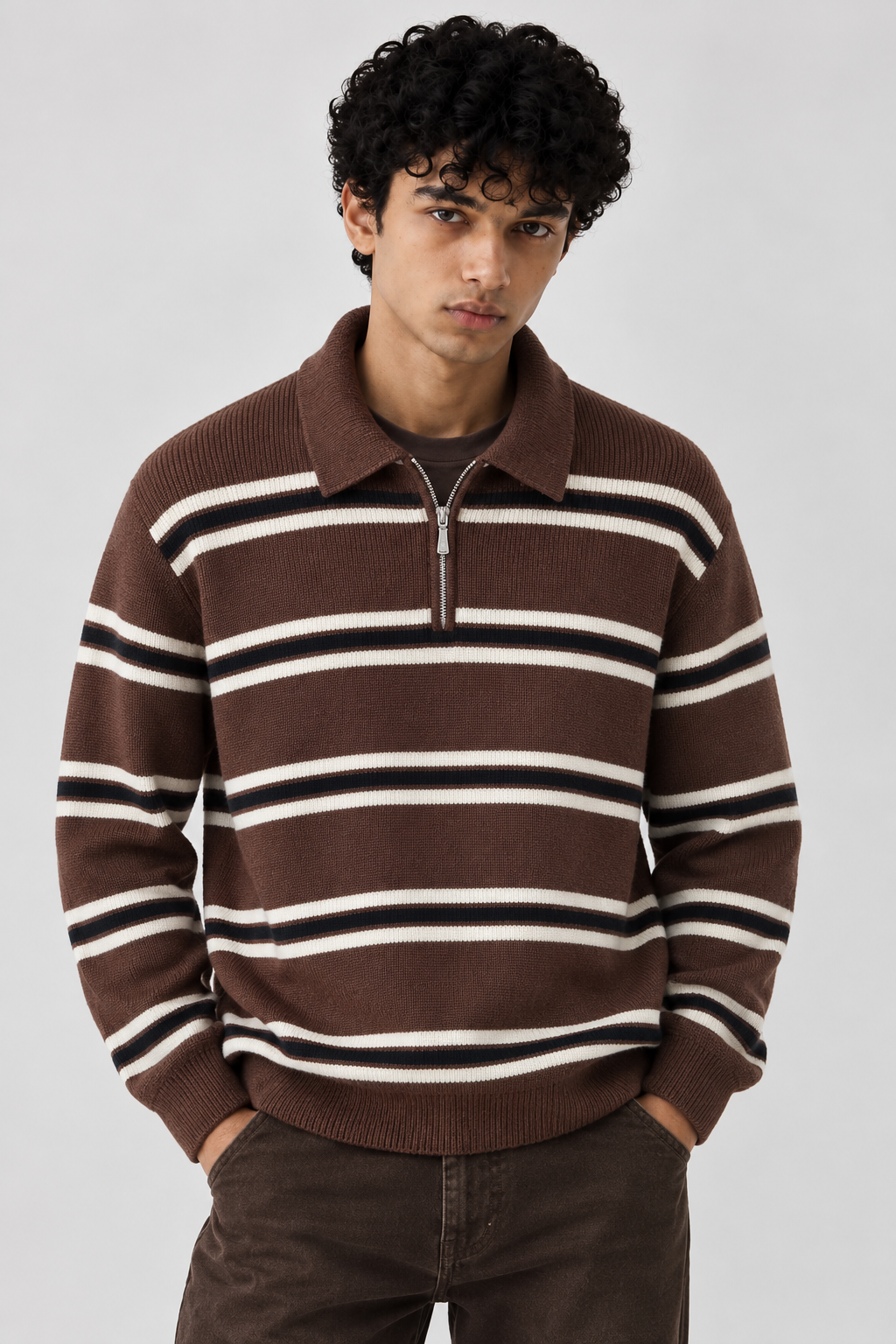 LINEWORK HALF-ZIP POLO