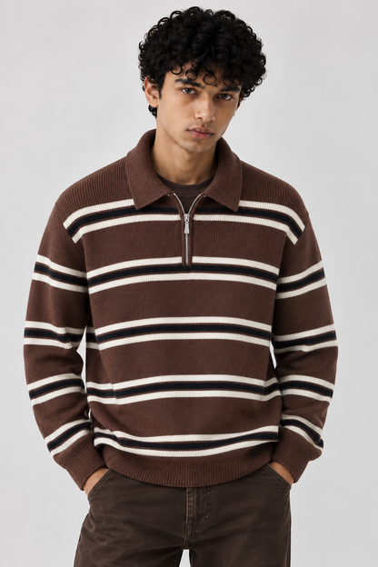 LINEWORK HALF-ZIP POLO