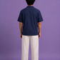 FEATHER BORDER BOXY SHIRT
