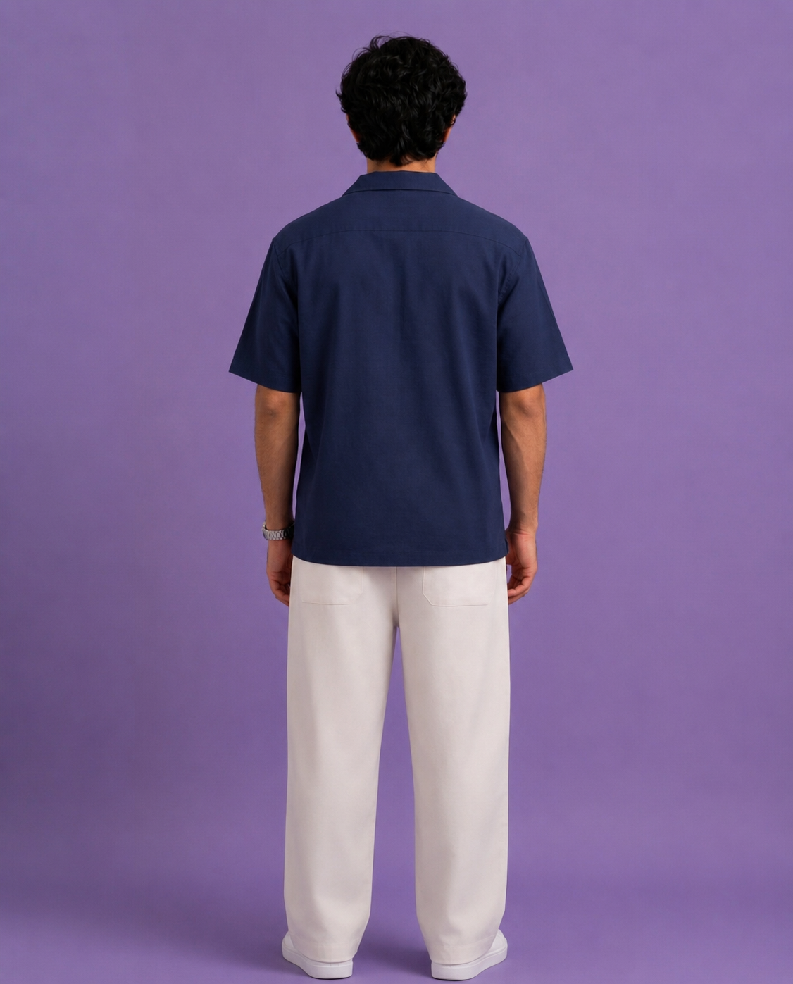 FEATHER BORDER BOXY SHIRT