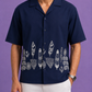 FEATHER BORDER BOXY SHIRT