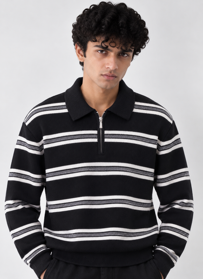 LINEWORK HALF-ZIP POLO