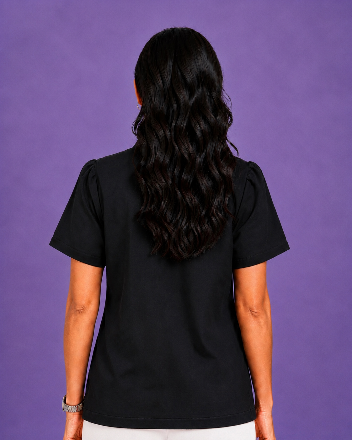 ASYMMETRICAL BUTTON DOWN SHIRT