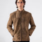 FAUX SUEDE BIKER JACKET