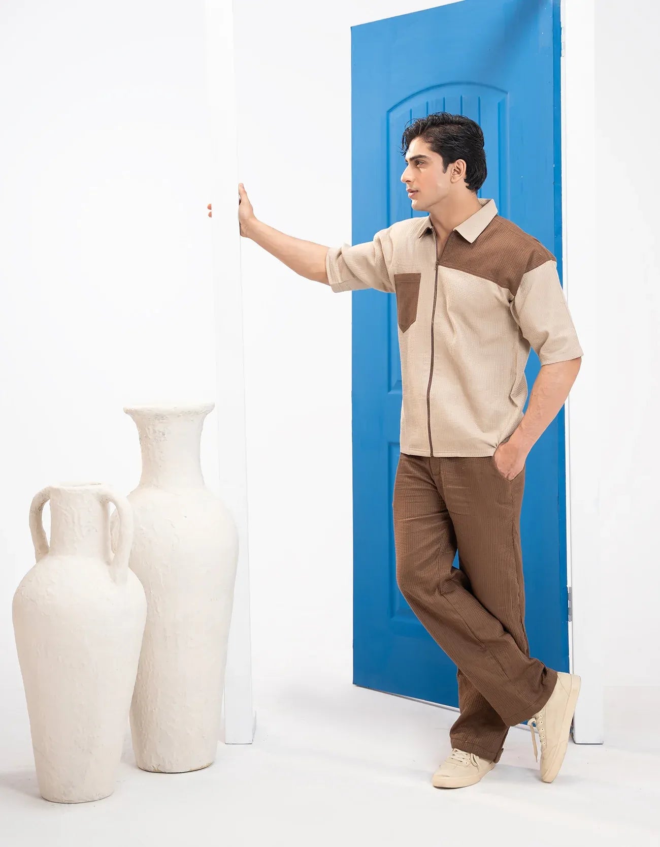 DROP SHOULDER CHEST POCKET TEE