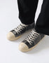 CHECK JUTE LACE-UP SNEAKERS