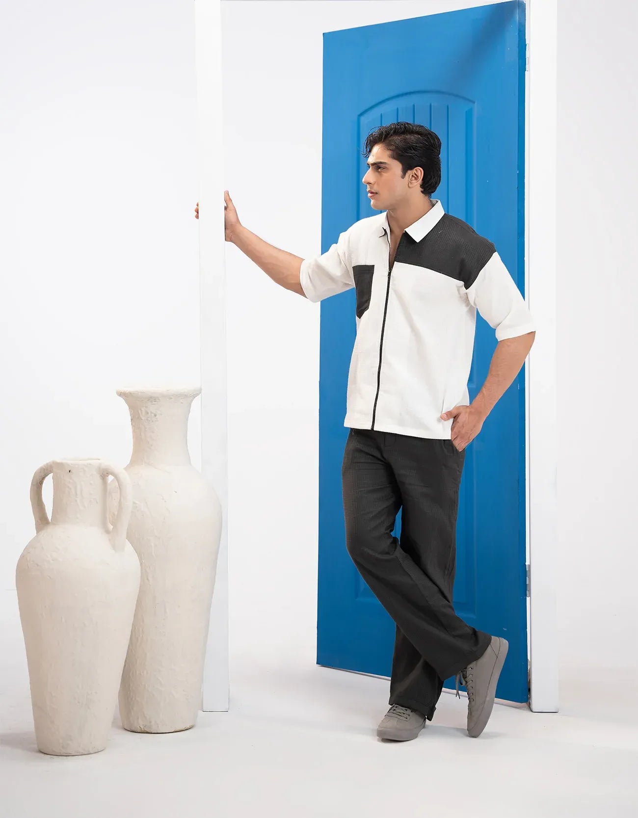 DROP SHOULDER CHEST POCKET TEE