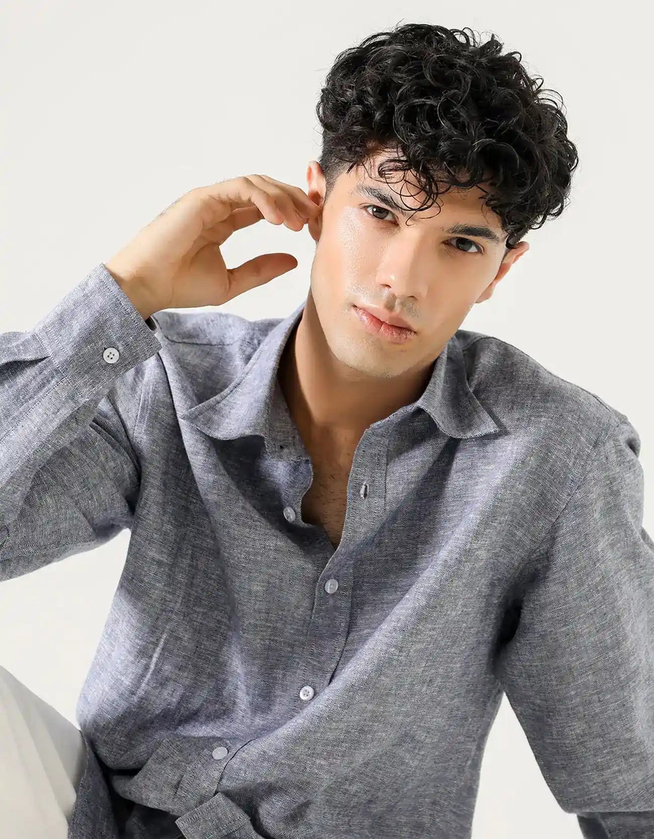 LINEN BUTTON DOWN SHIRT