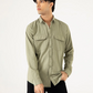 FLAP POCKET TEXTURED SHIRT