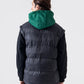 CONTRAST HOOD PUFFER JACKET