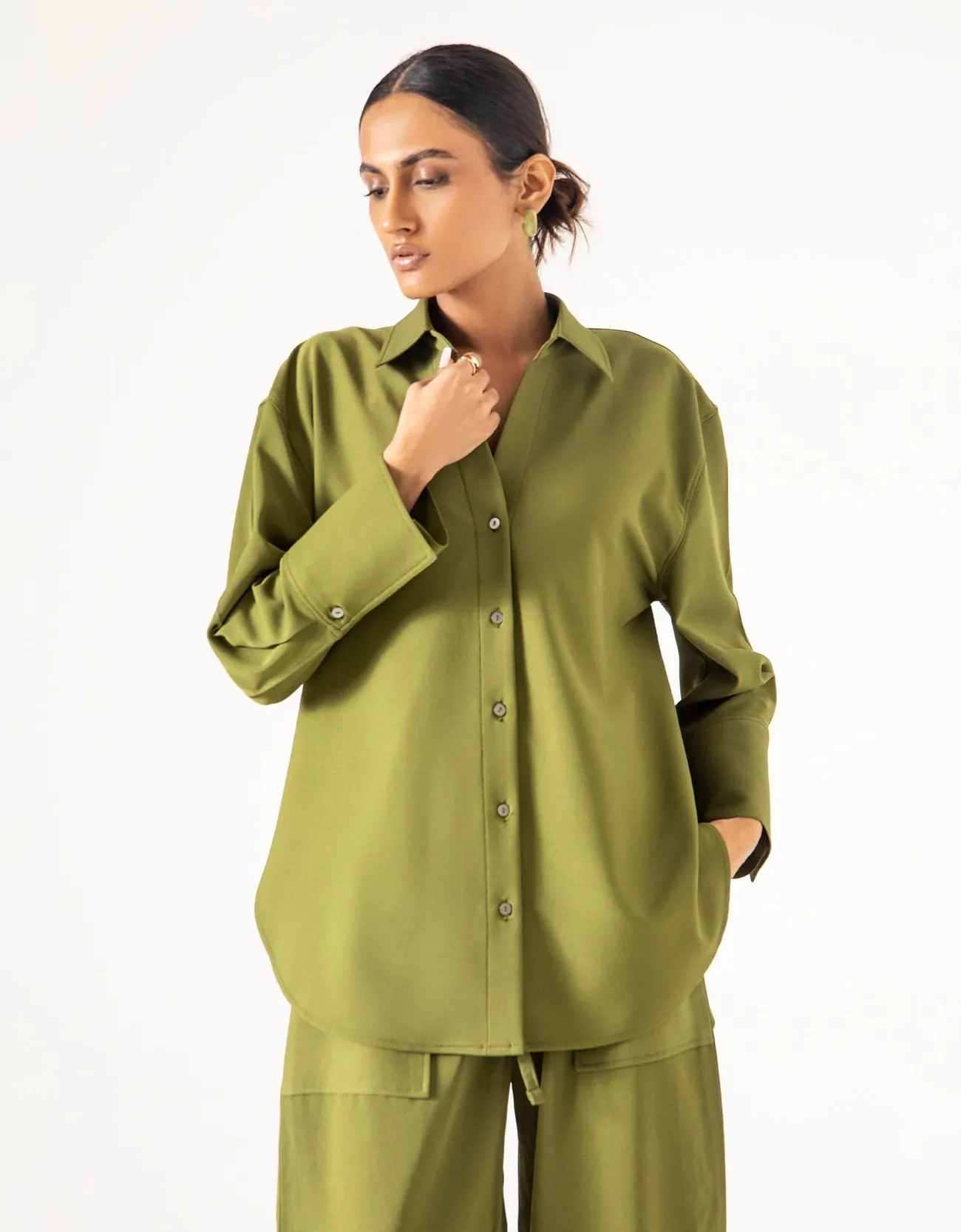 BASIC BUTTON DOWN PANAMA SHIRT