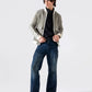 CONTRAST CORDUROY BOMBER JACKET
