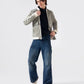 CONTRAST CORDUROY BOMBER JACKET