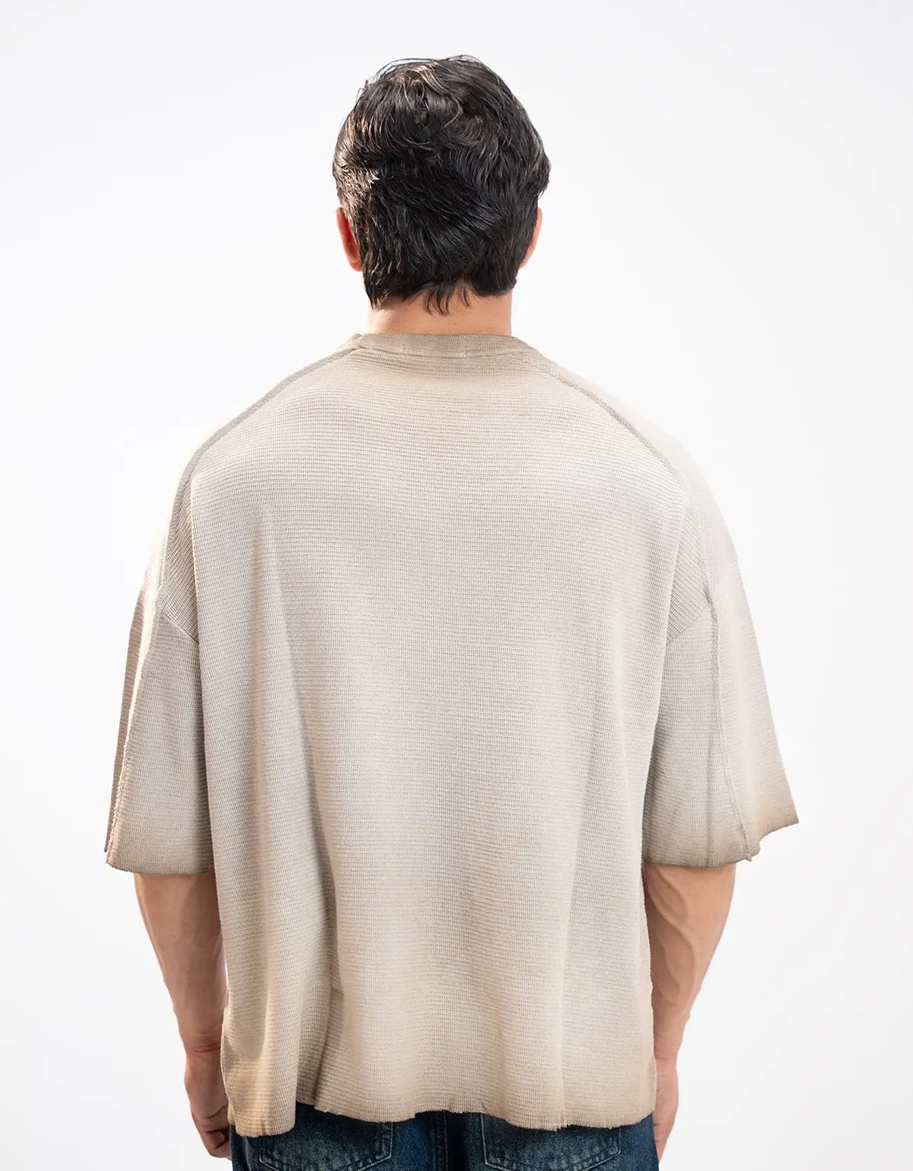 TEXTURED TIE-DYE T-SHIRT