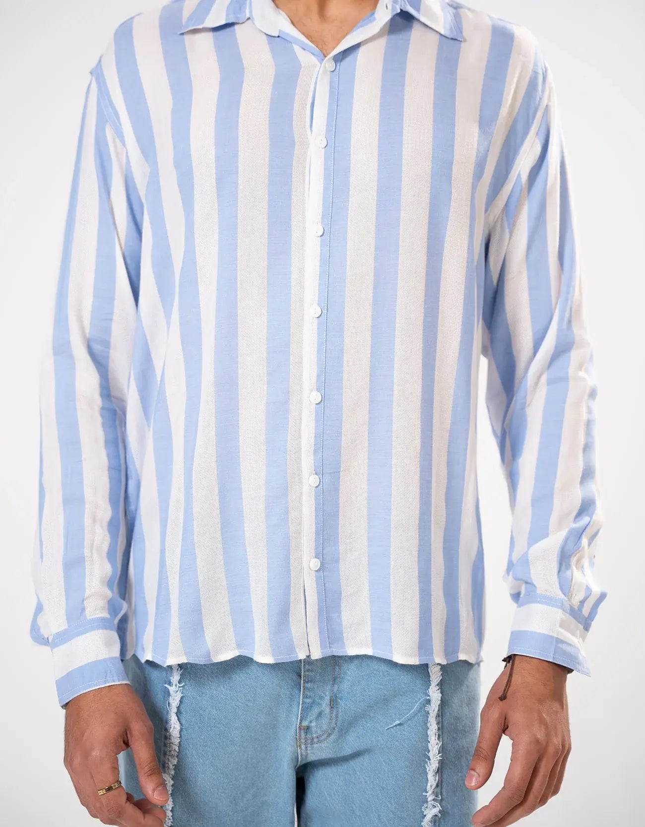 RELAXED FIT STRIPE SHIRT