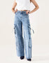 WIDE LEG CARGO JEANS