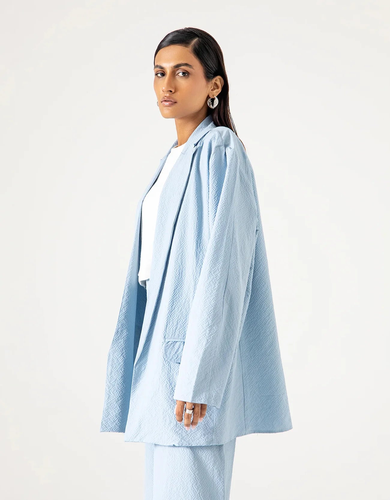 OVERSIZED TEXTURED BLAZER
