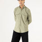 FLAP POCKET TEXTURED SHIRT