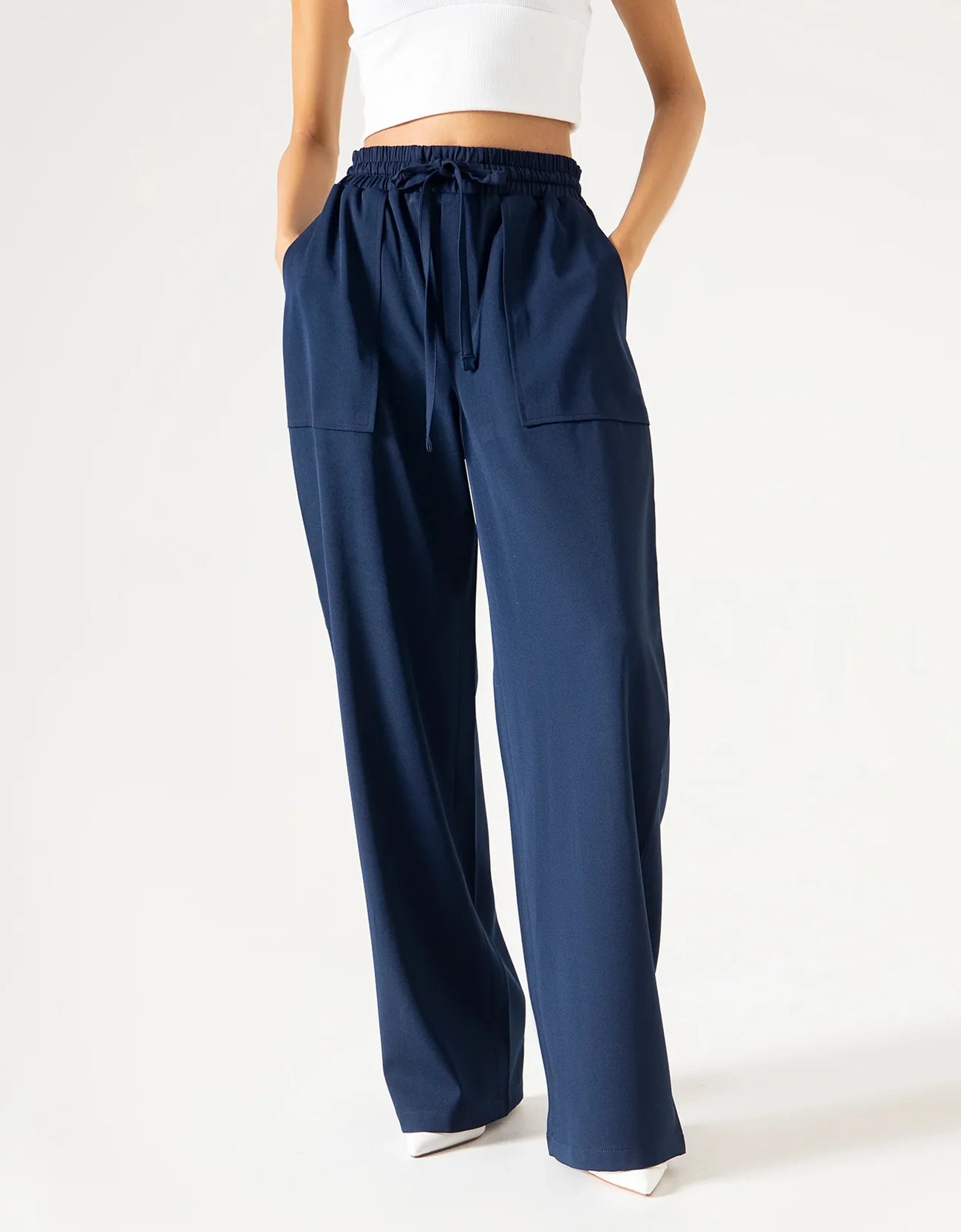 WIDE LEG PANAMA TROUSER