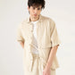 MUSLIN OVERSIZED PATCH POCKET OVERSHIRT