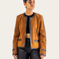 CROPPED SUEDE LEATHER JACKET