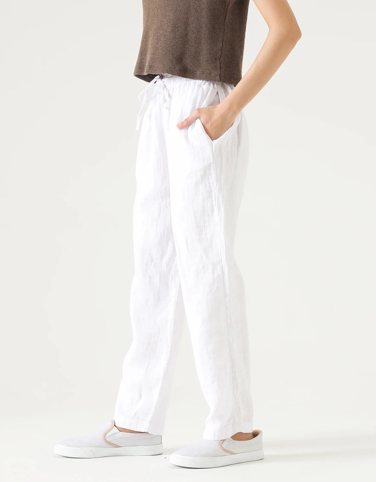 MUSLIN PAPERBAG TROUSER