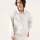 CANVAS POLO QUARTER ZIP SWEATSHIRT